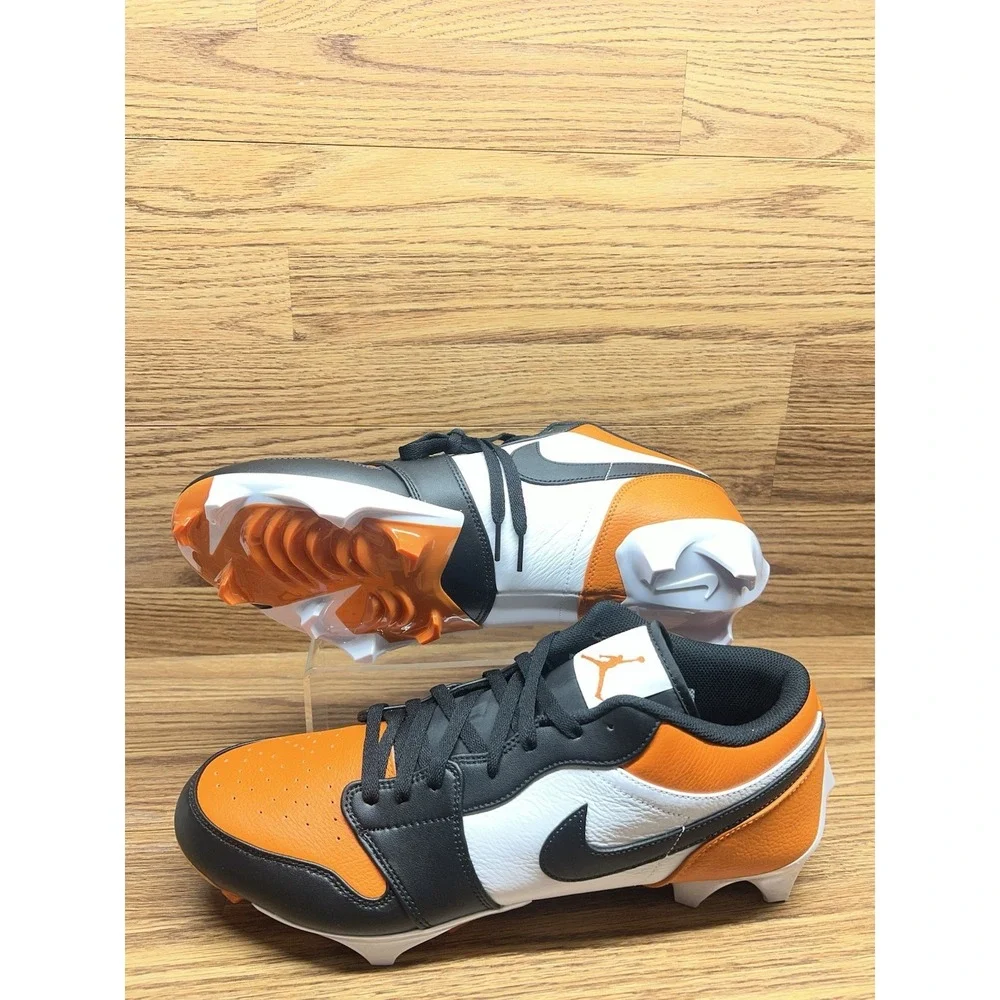 Air Jordan 1 Low TD Shattered Backboard Football Cleats Men's Size 16 FJ6245-801